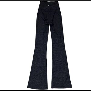 lululemon athletica groove super high rise flared pant NULU patterned black NWOT
